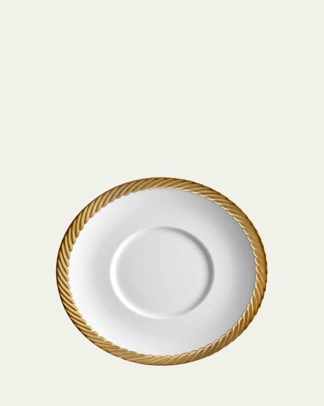 Corde Saucer, White/Gold
